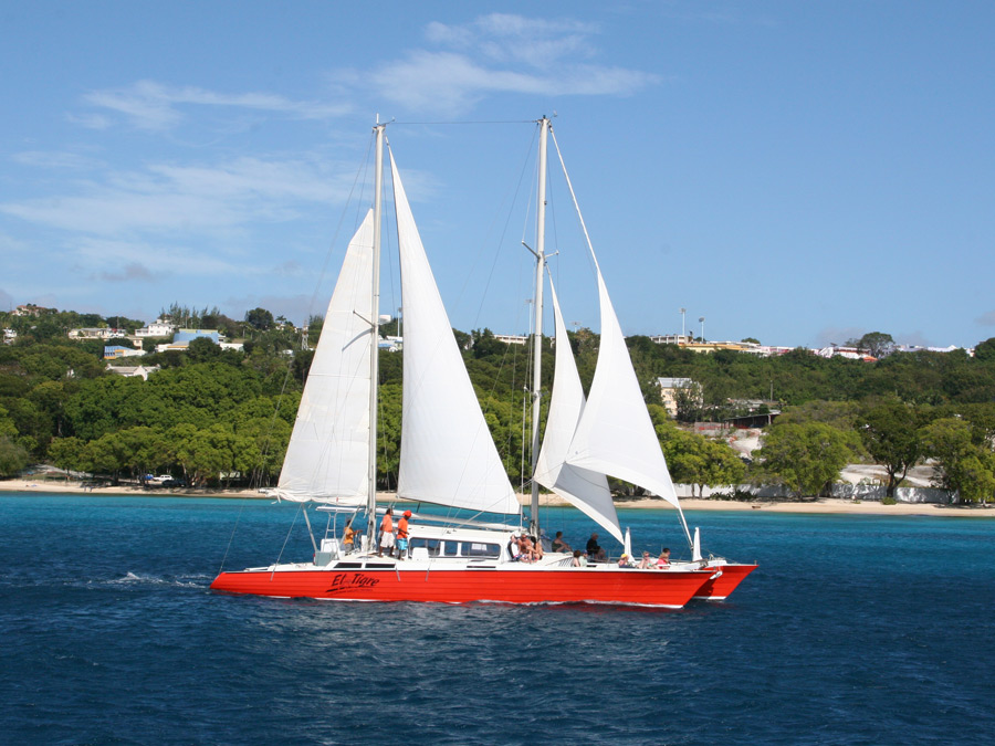 Sail on the west coast of Barbados in your bright blue ocean for an unforgettable experience not to be missed